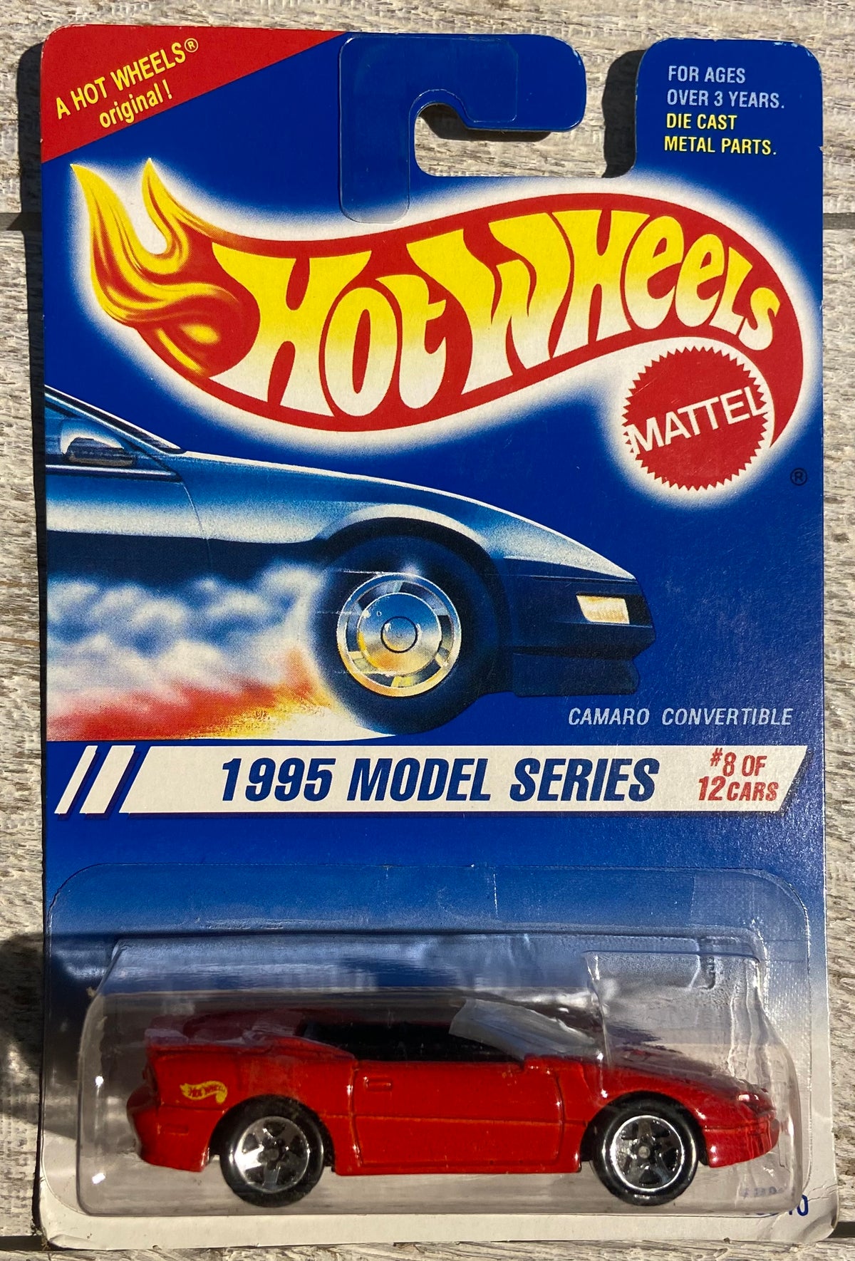 1995 Hot Wheels #344 Camaro Convertible Red