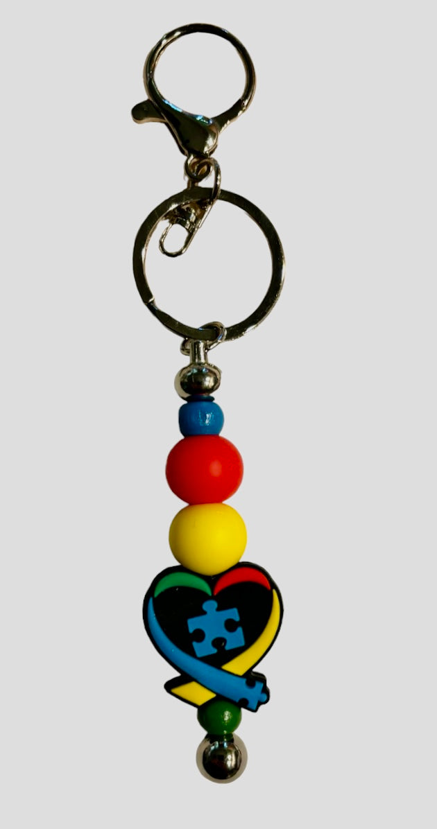 Keychain, Autism Heart