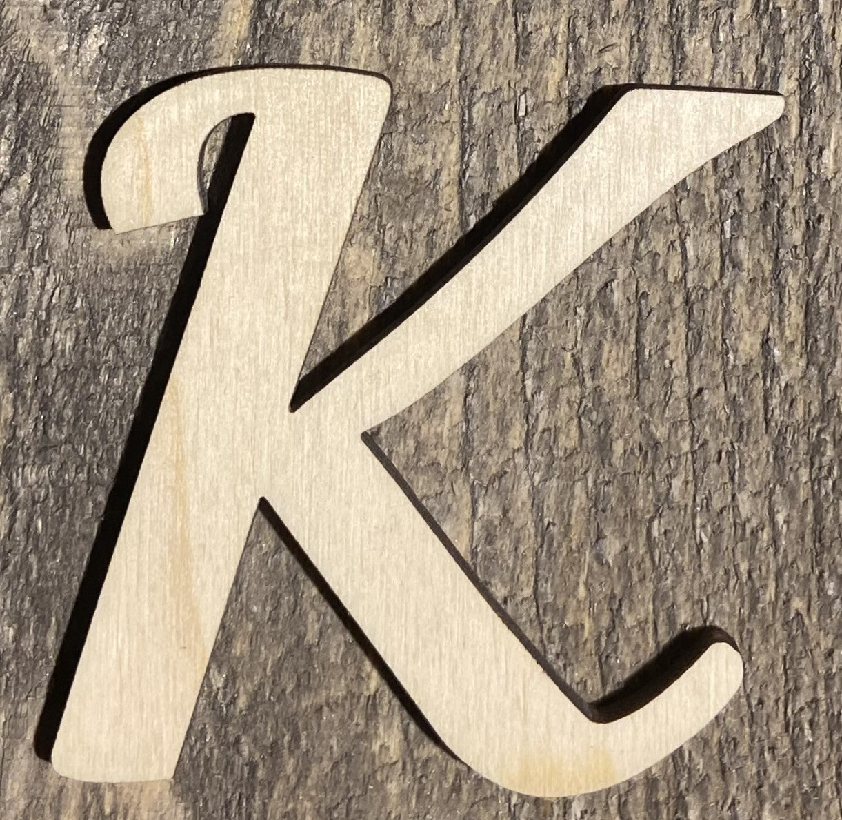 Unfinished 1/8" Plywood Letter - 2" Tall - A-Z - Font #03