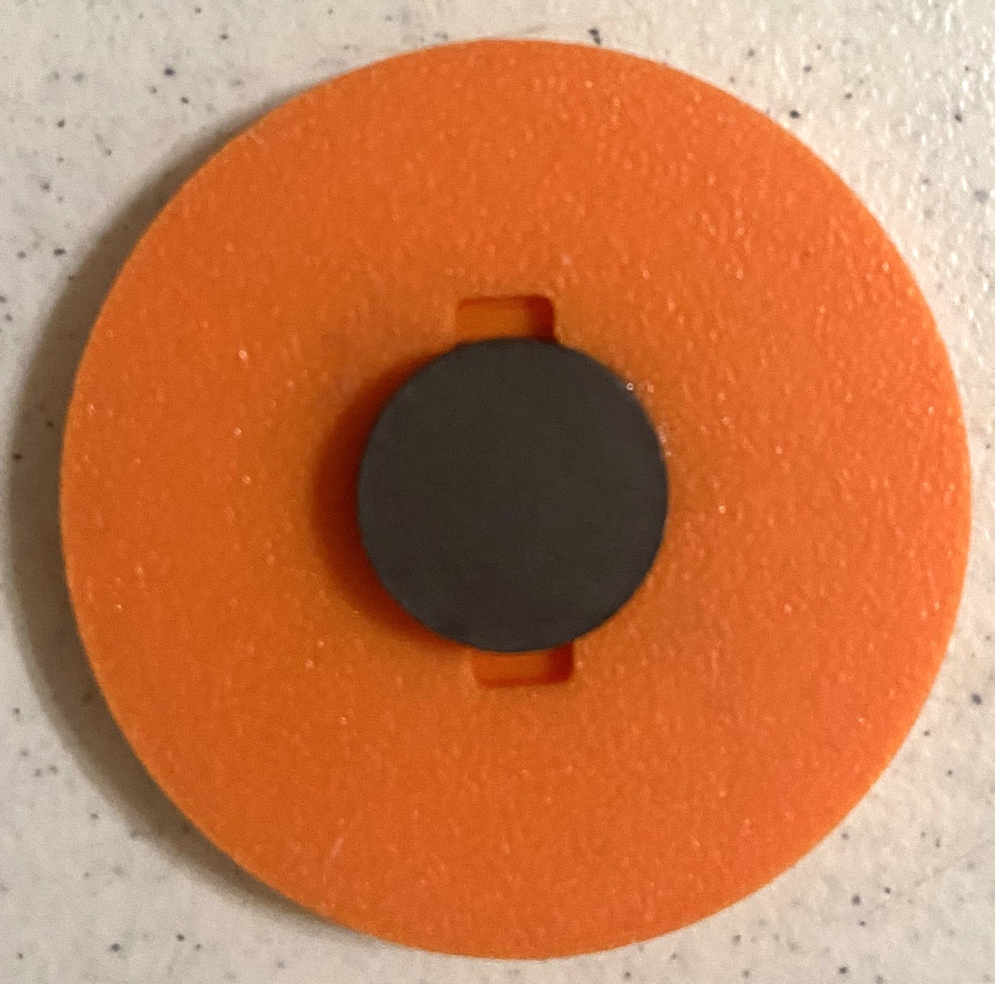 Coffee and Dogs Magnet 2-3/8" White over Orange