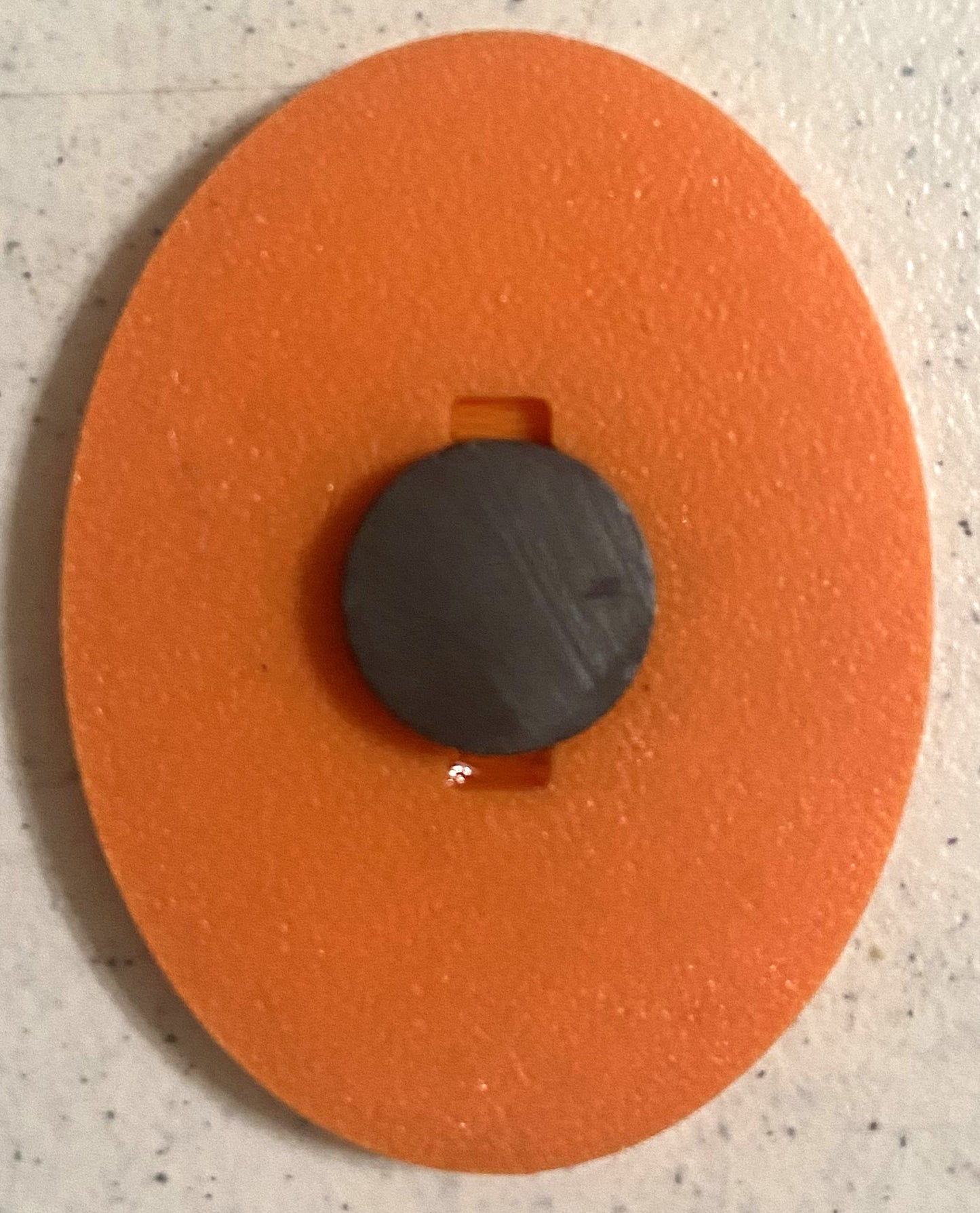 2.9" x 2.2" Magnet - Louisiana Home White over Orange