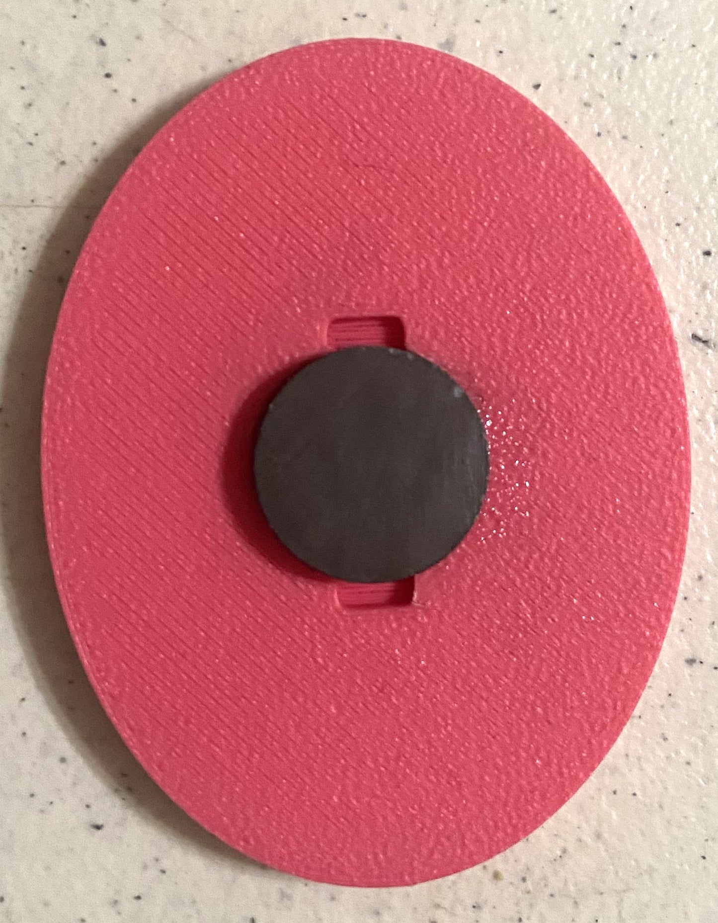 2.9" x 2.2" Magnet - Louisiana Home Black over Pink