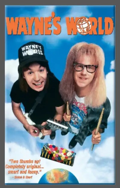 Wayne's World Movie Poster Fridge Locker Magnet 2" x 3" - M1009