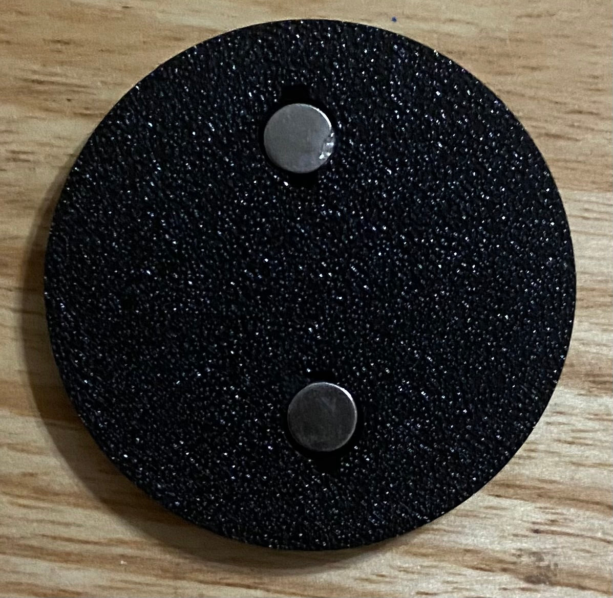 2-3/8" Zip Code Magnet - 39042 Brandon, MS - White over Black