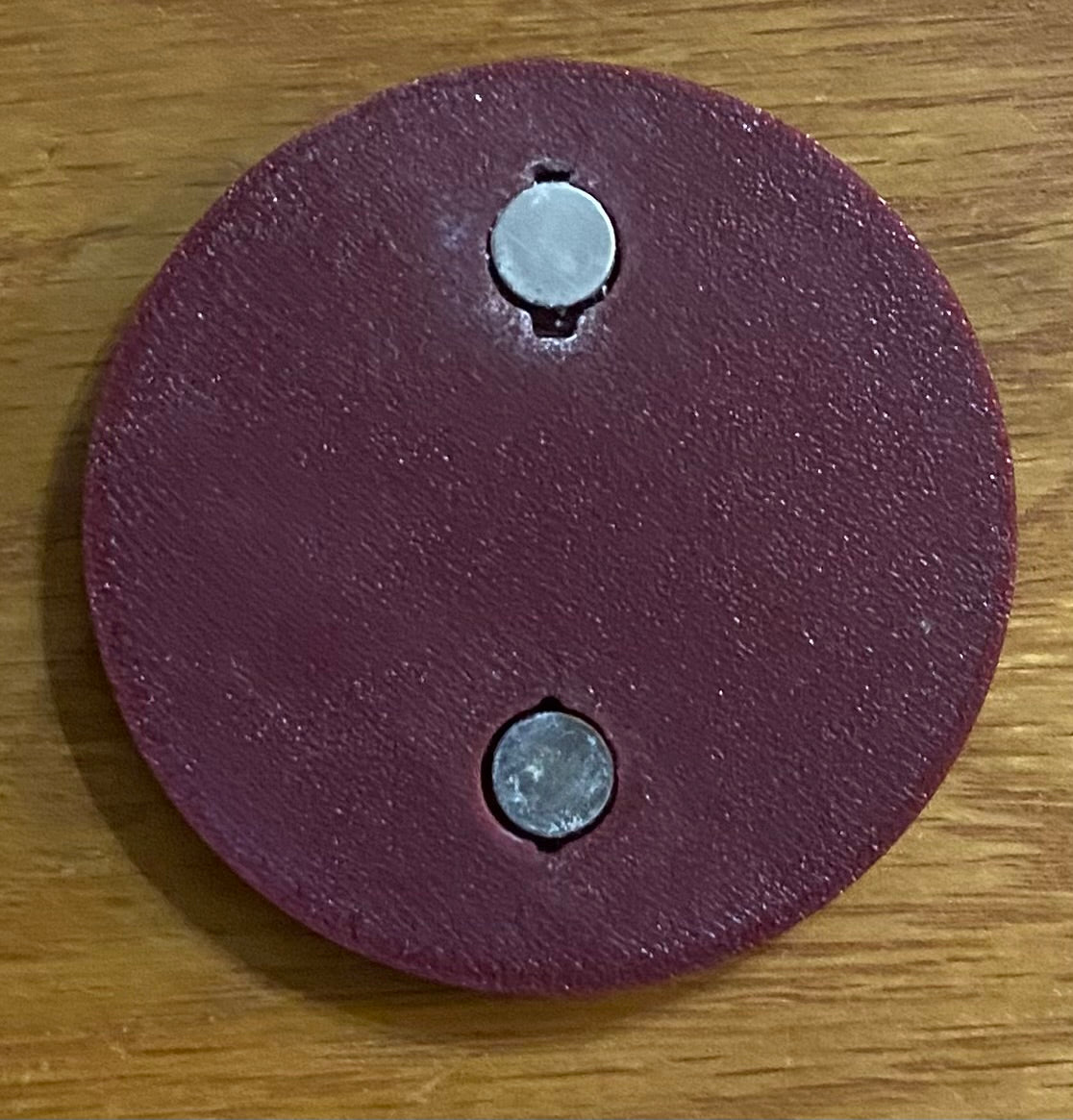 2-3/8" Zip Code Magnet - 39759 Starkville, MS - White over Maroon