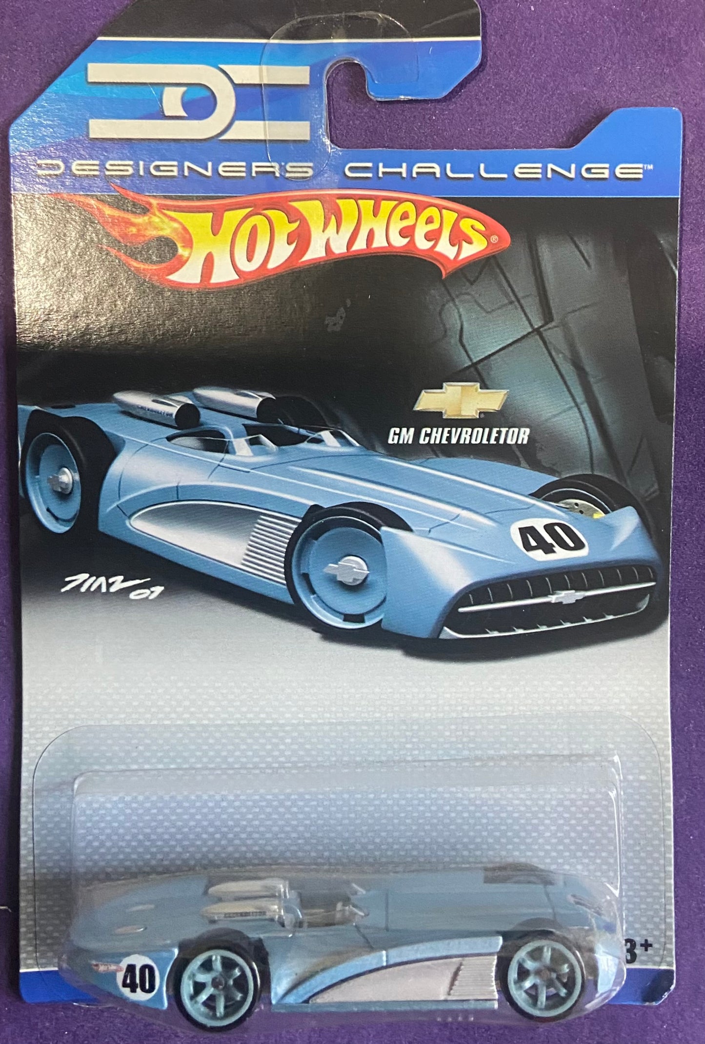 2007 Hot Wheels Designers Challenge #M3306 GM Chevroletor BLUE