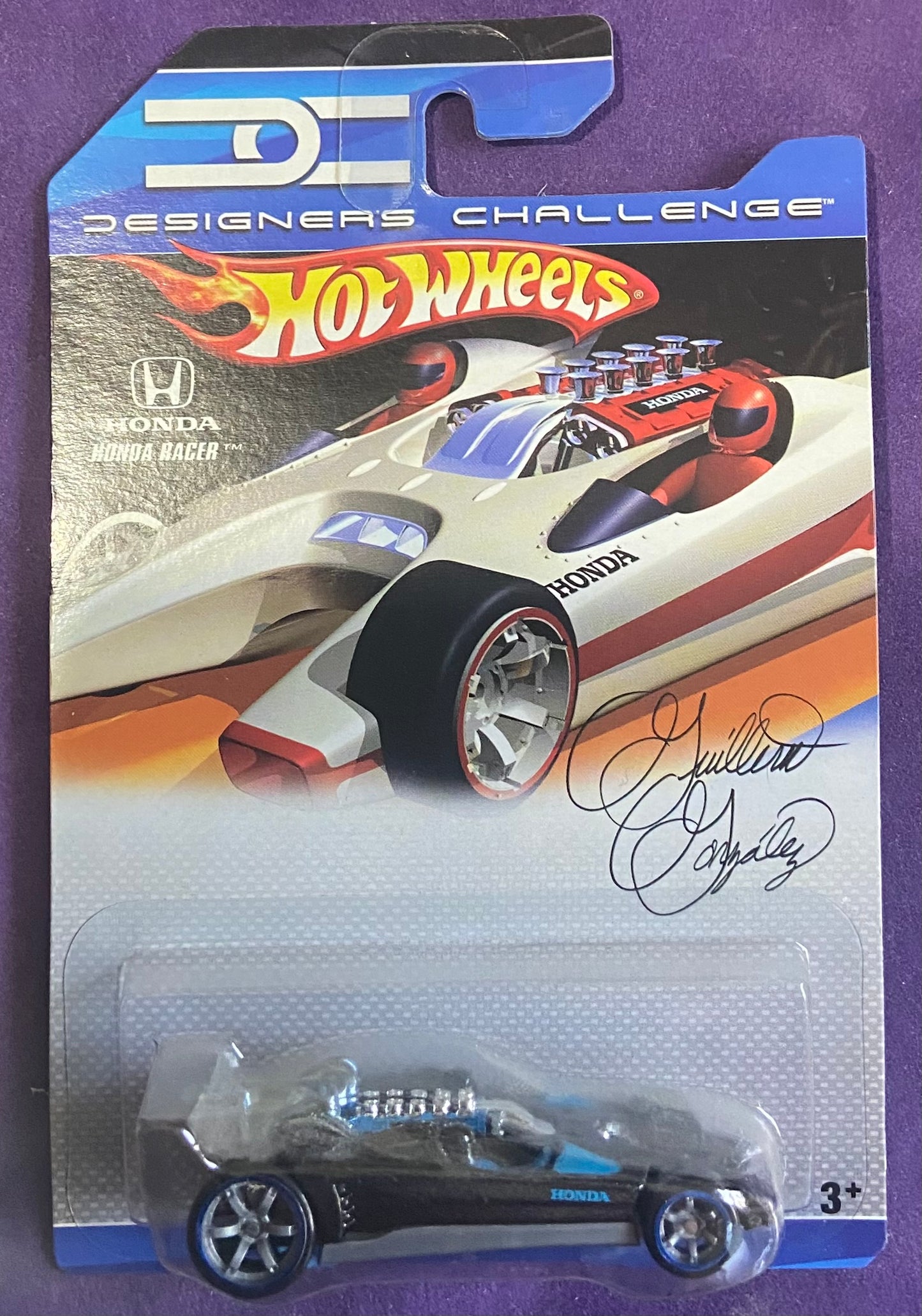 2007 Hot Wheels Designers Challenge #M3322 Honda Racer BLACK