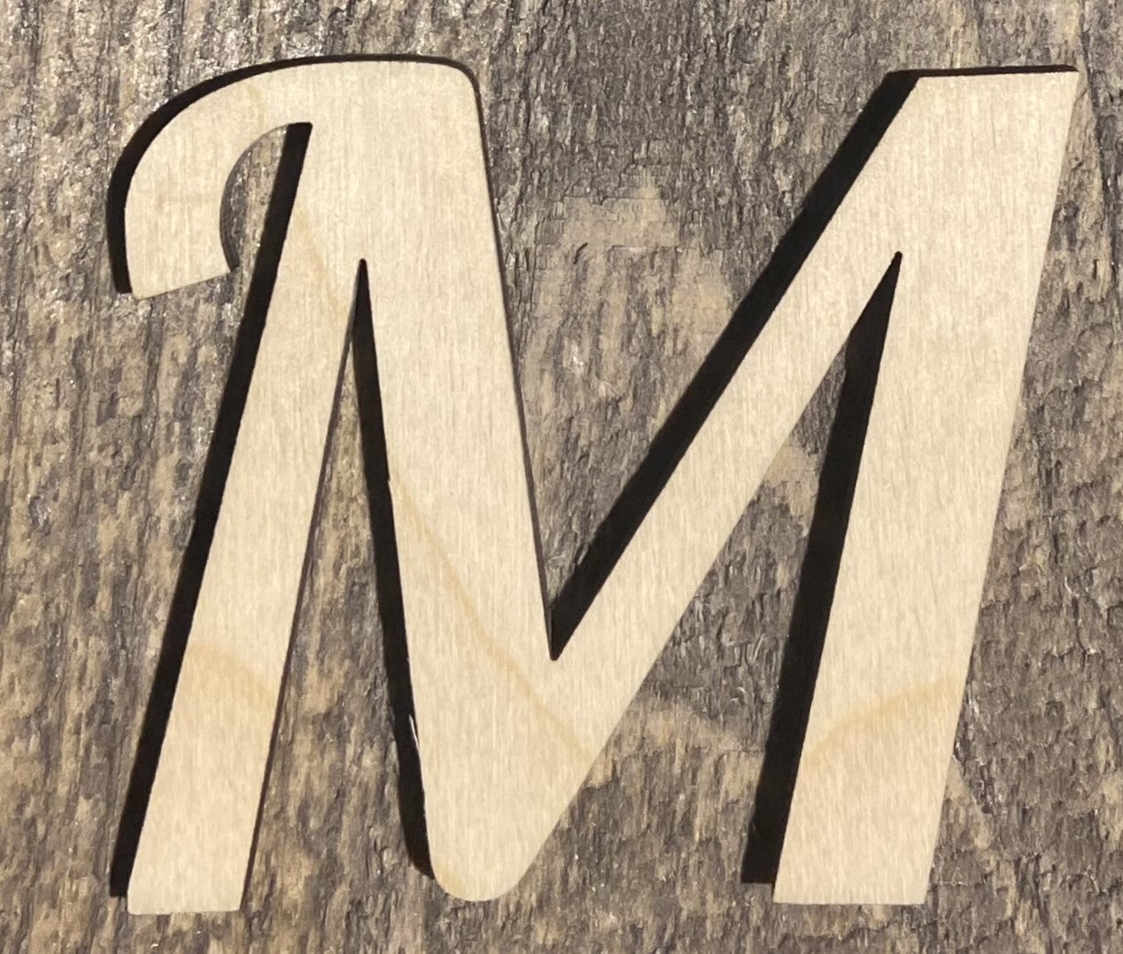 Unfinished 1/8" Plywood Letter - 2" Tall - A-Z - Font #03
