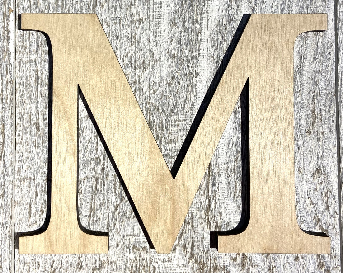 Unfinished 1/8" Plywood Greek Letter - 2" Tall - Font #02