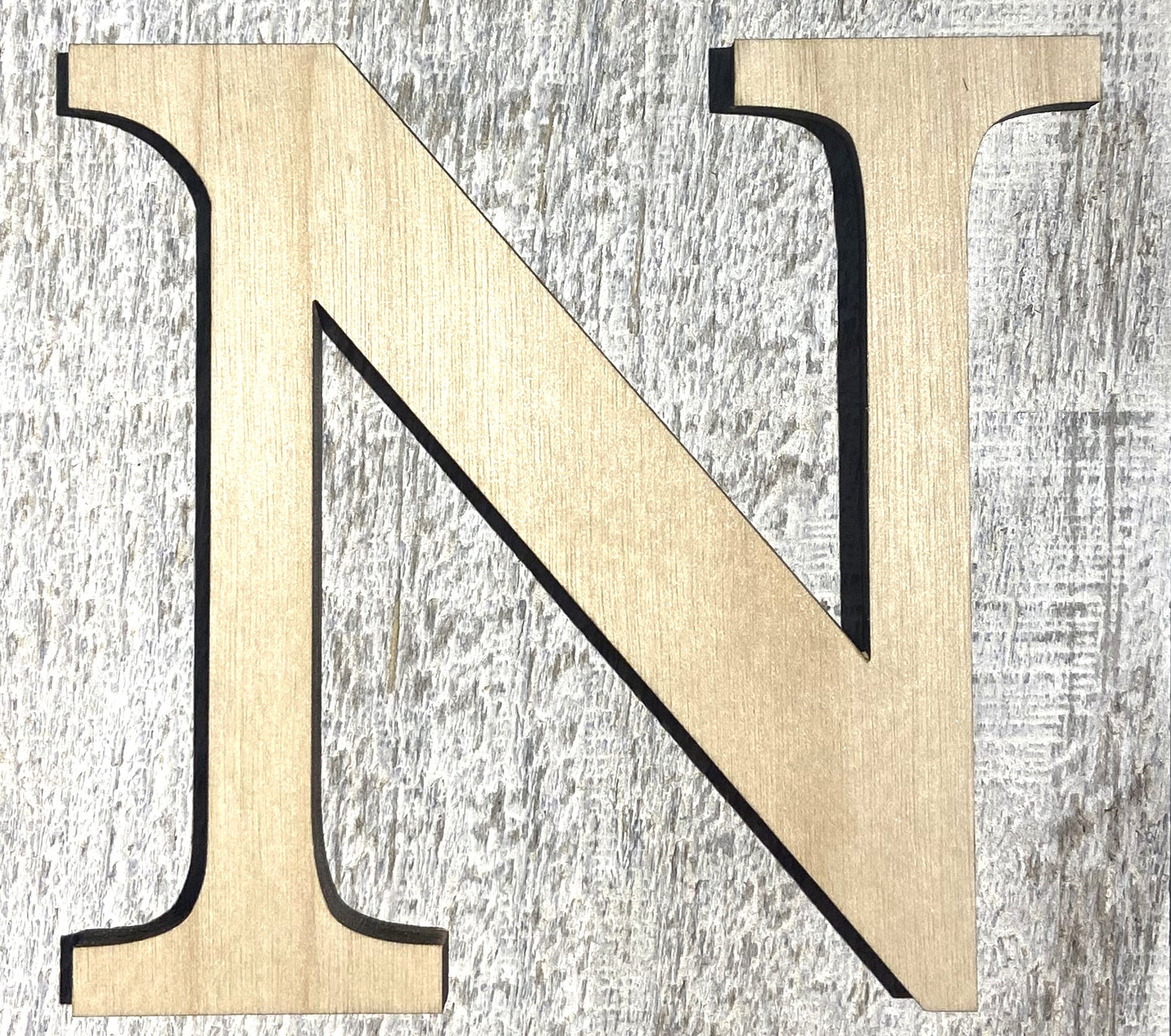Unfinished 1/8" Plywood Greek Letter - 2" Tall - Font #02
