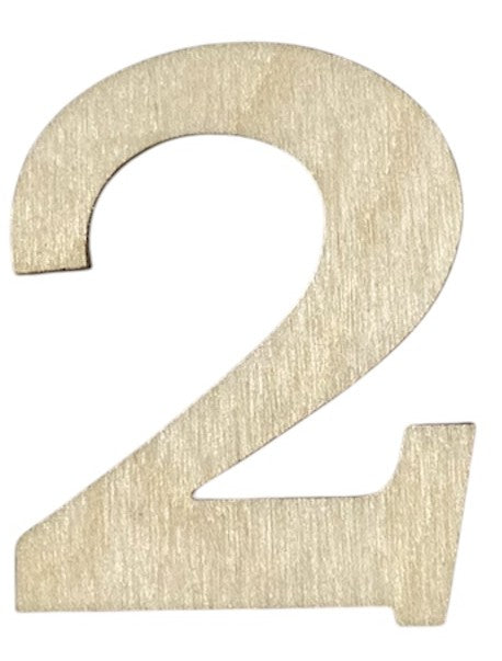 Unfinished 1/8" Plywood Letter / Numbers - 6" Tall - Font #01