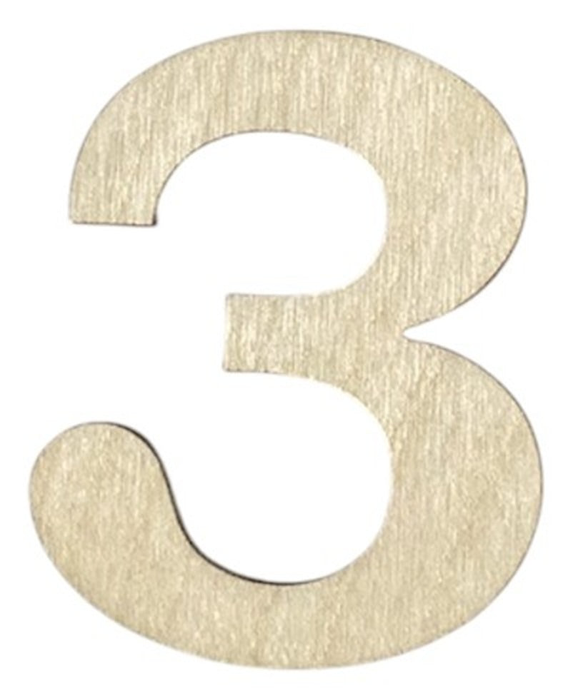 Unfinished 1/8" Plywood Letter / Numbers - 6" Tall - Font #01