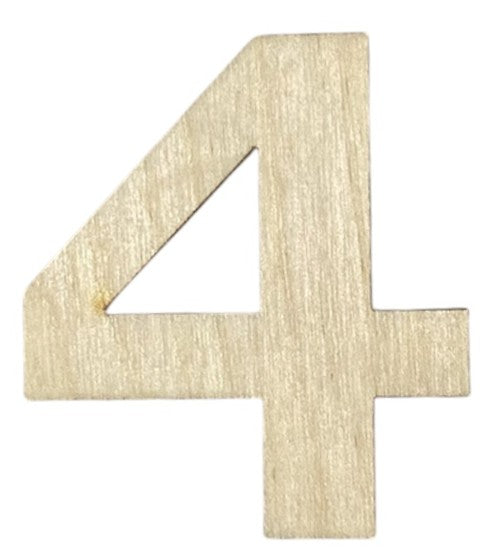 Unfinished 1/8" Plywood Letter / Numbers - 6" Tall - Font #01