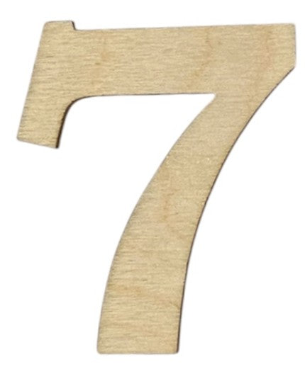 Unfinished 1/8" Plywood Letter / Numbers - 6" Tall - Font #01