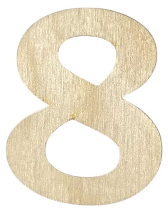 Unfinished 1/8" Plywood Letter / Numbers - 6" Tall - Font #01