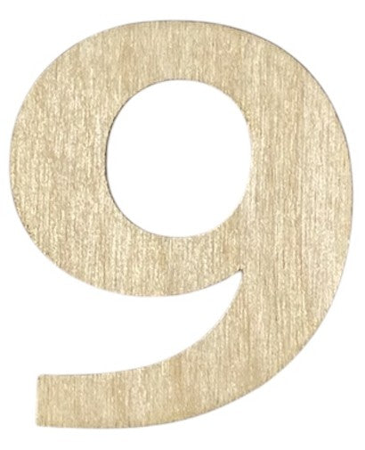 Unfinished 1/8" Plywood Letter / Numbers - 6" Tall - Font #01
