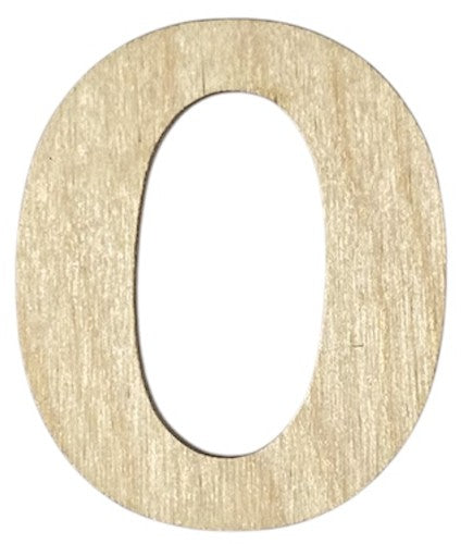 Unfinished 1/8" Plywood Letter / Numbers - 6" Tall - Font #01