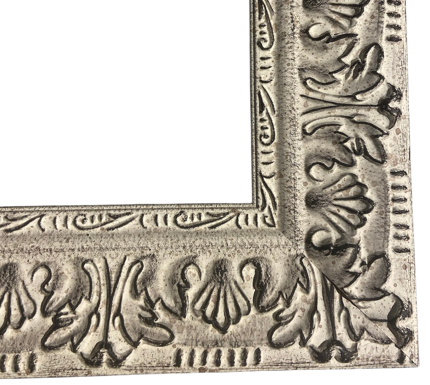 Picture Frame - 2" White Embossed - Q001