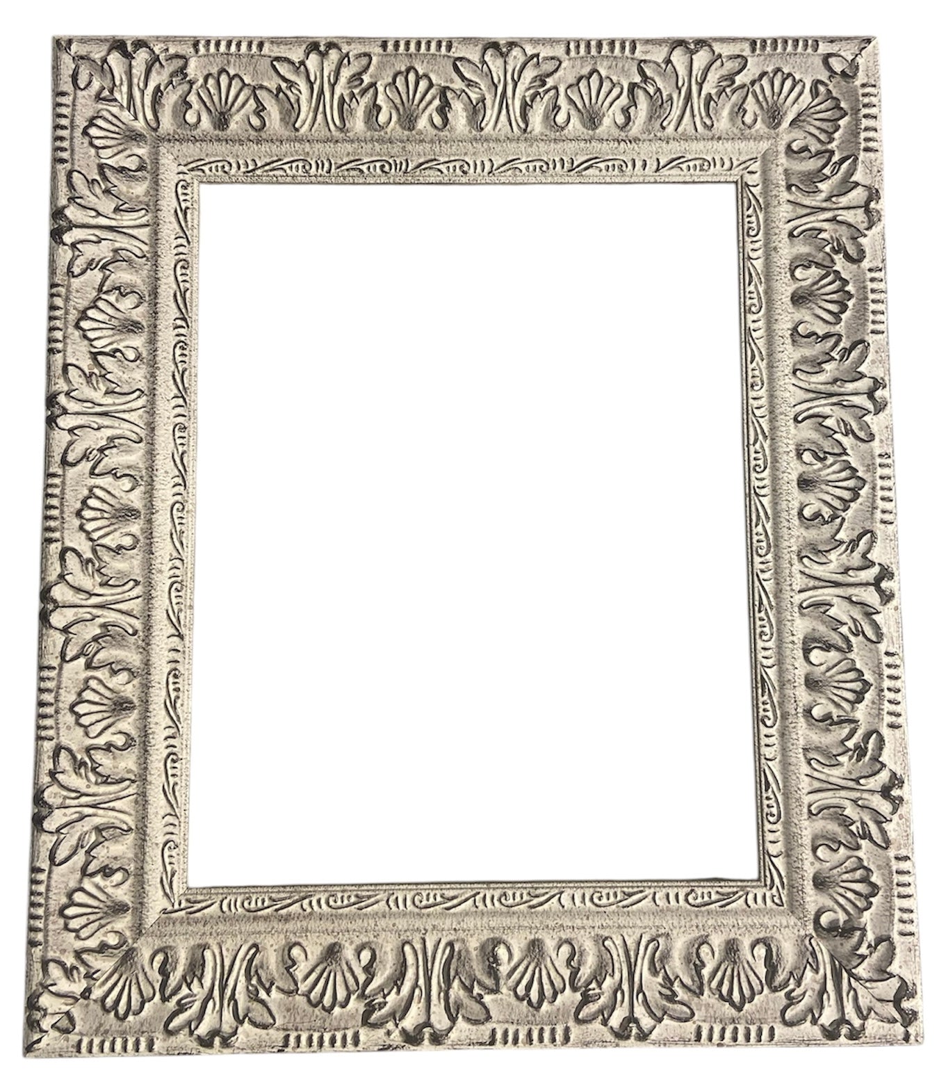 Picture Frame - 2" White Embossed - Q001