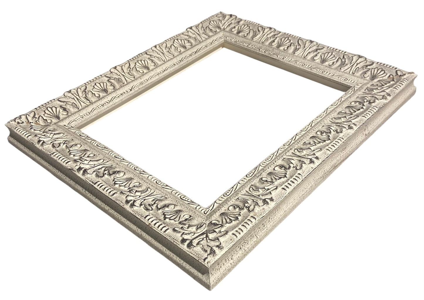 Picture Frame - 2" White Embossed - Q001
