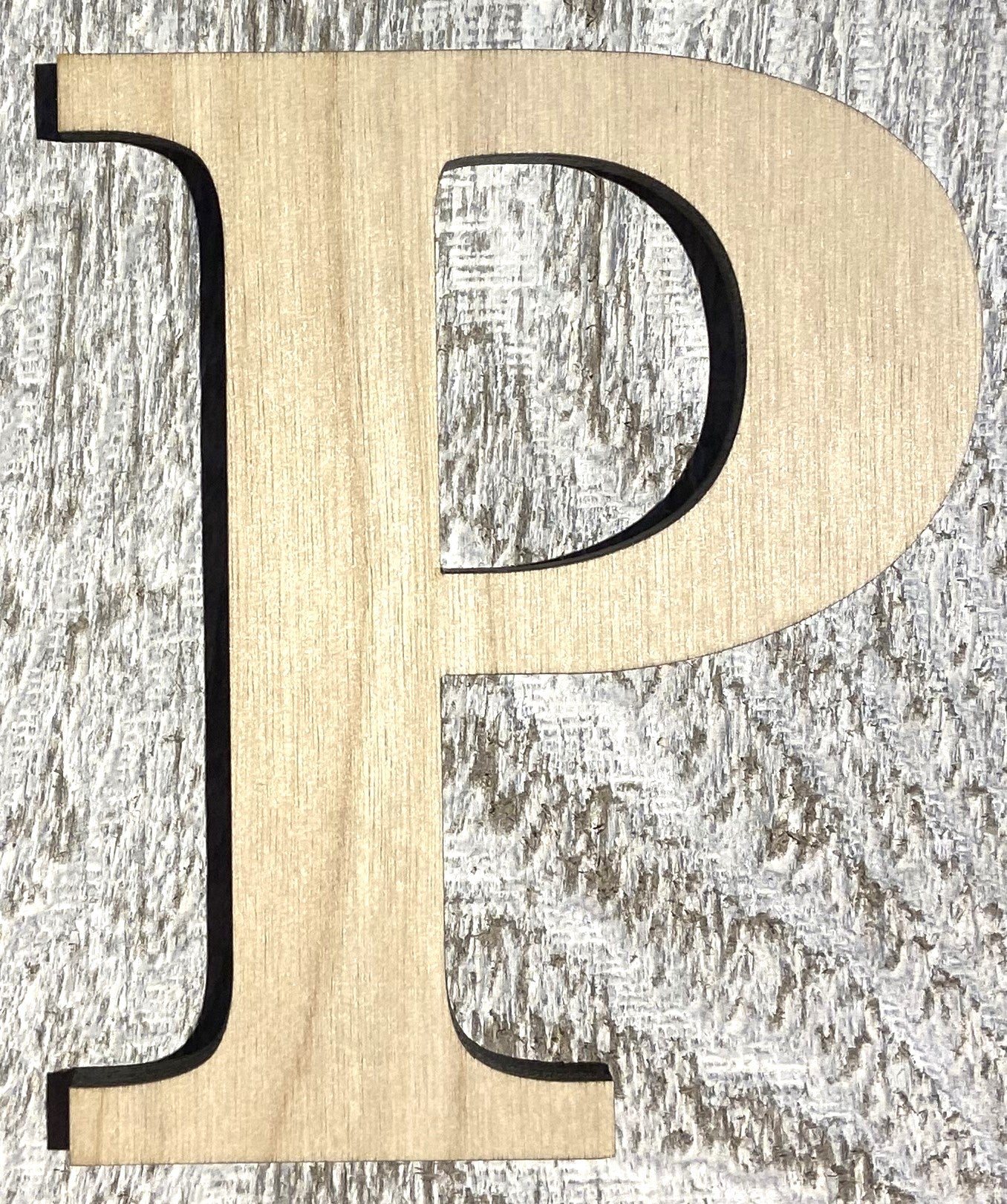 Unfinished 1/8" Plywood Greek Letter - 2" Tall - Font #02
