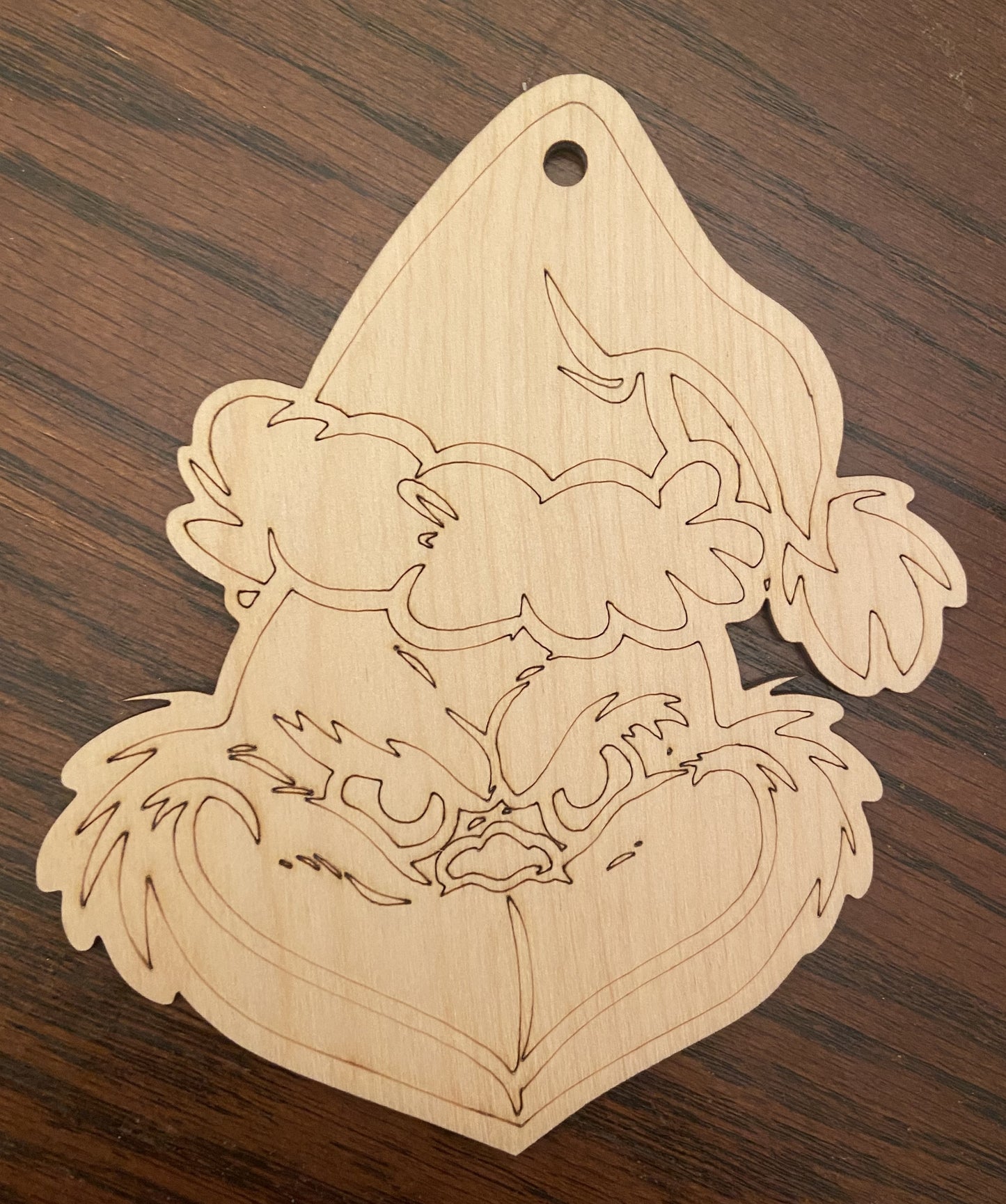 Ready to Paint Ornament - 1/8" Plywood - Grinch - S097