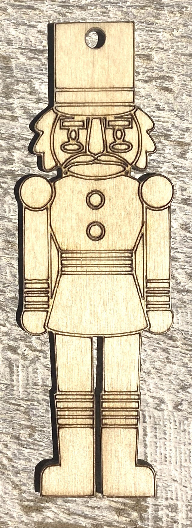 Ready to Paint Ornament - 1/8" Plywood - Nutcracker - S201