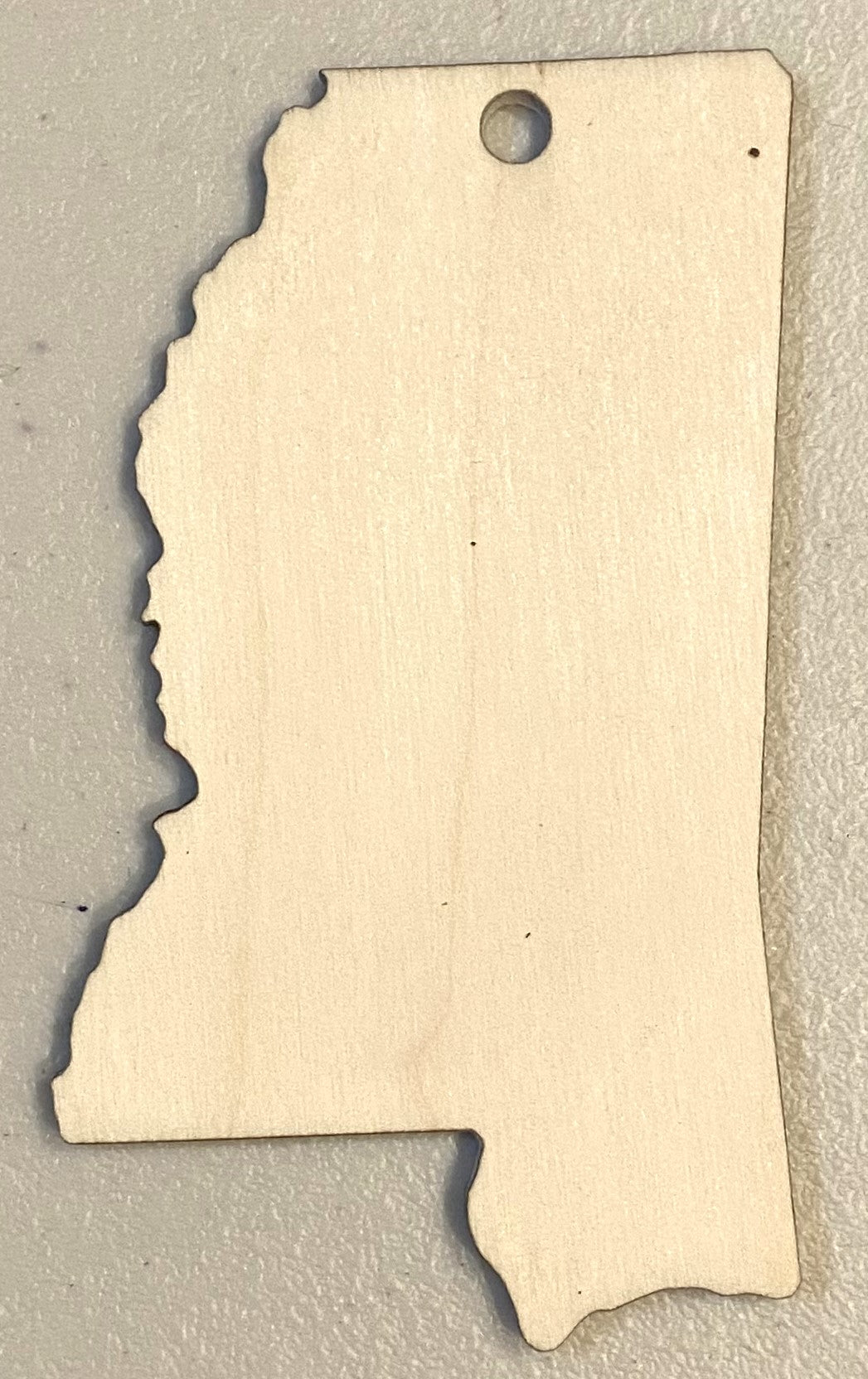 Ready to Paint Ornament - 1/8" Plywood - Mississippi - S216