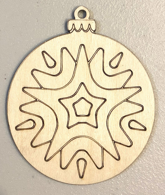 Ready to Paint Ornament - 1/8" Plywood - Ornament - S362