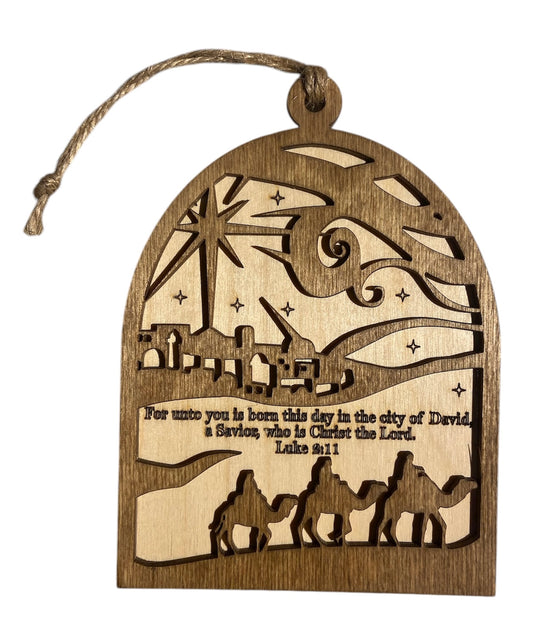 Luke 2:11 Ornament 4 x 5-1/4" (Copy)
