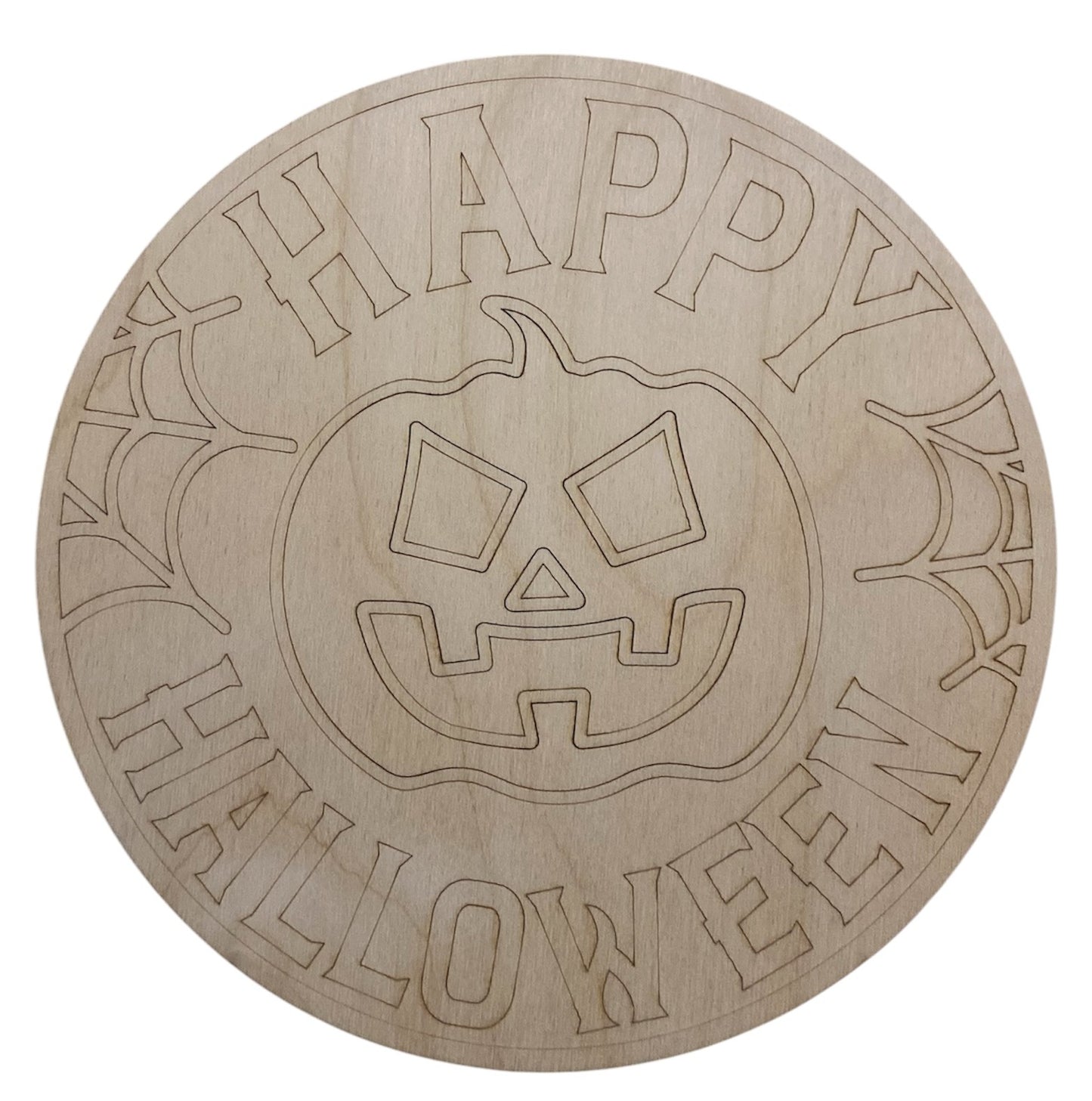 Ready to Paint Halloween Sign - Happy Halloween - 1/8" Plywood - S657