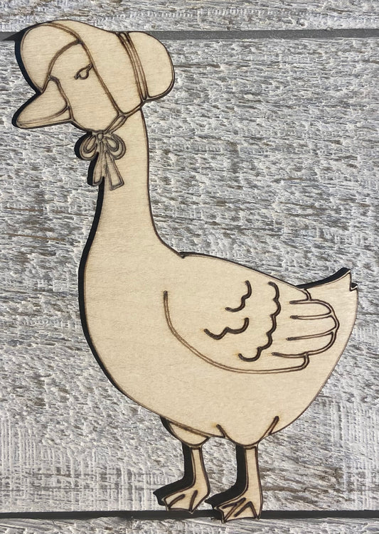 Ready to Paint - 1/8" Plywood - Mother Goose w/ Paint Lines- S665