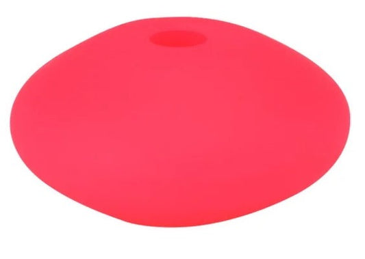 12mm Silicone Lentil Beads 10/pack - Pink - SLB001