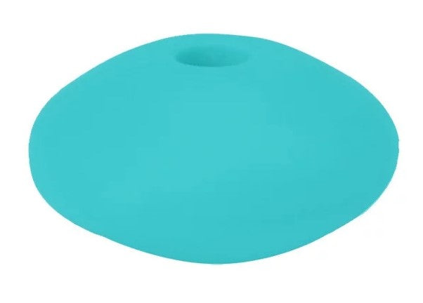 12mm Silicone Lentil Beads 10/pack - Turquoise - SLB002