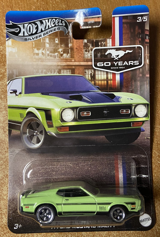 2024 Hot Wheels Silver Series #3 71 Ford Mustang Mach 1 GREEN