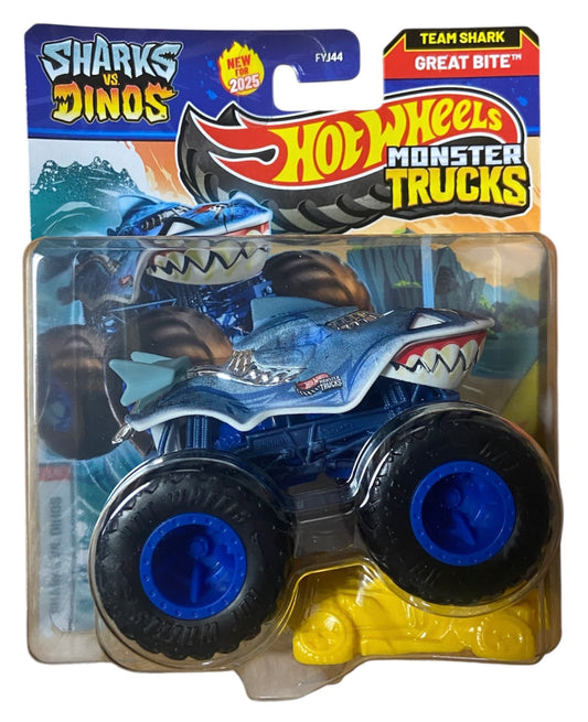 2025 Hot Wheels Monster Trucks - Sharks vs Dinos #3 Great Bite