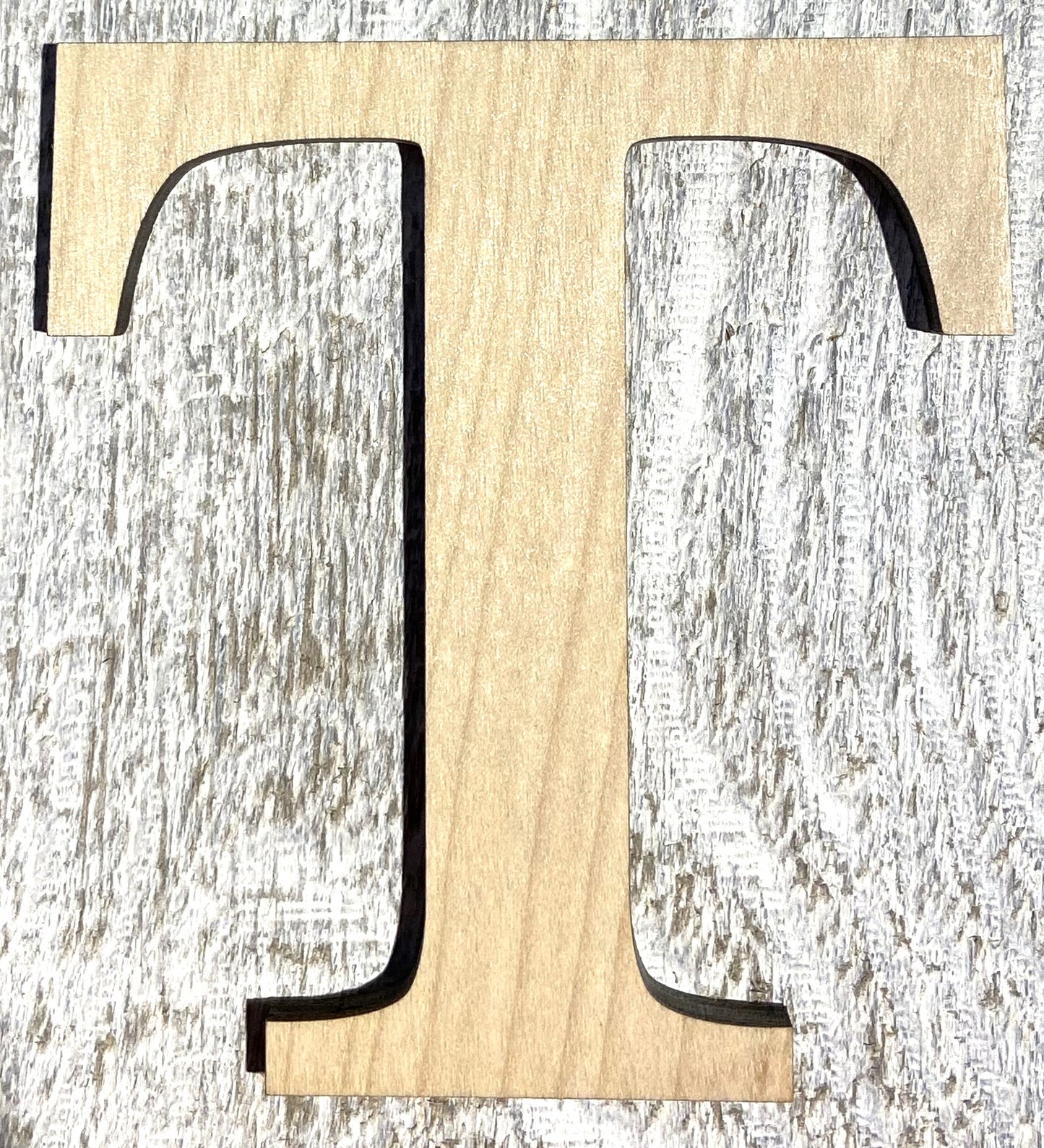 Unfinished 1/8" Plywood Greek Letter - 2" Tall - Font #02