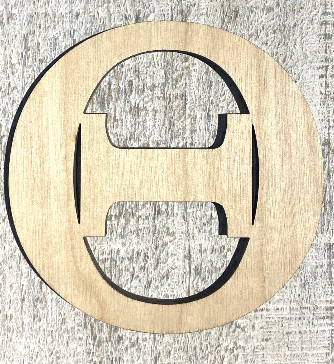 Unfinished 1/8" Plywood Greek Letter - 2" Tall - Font #02