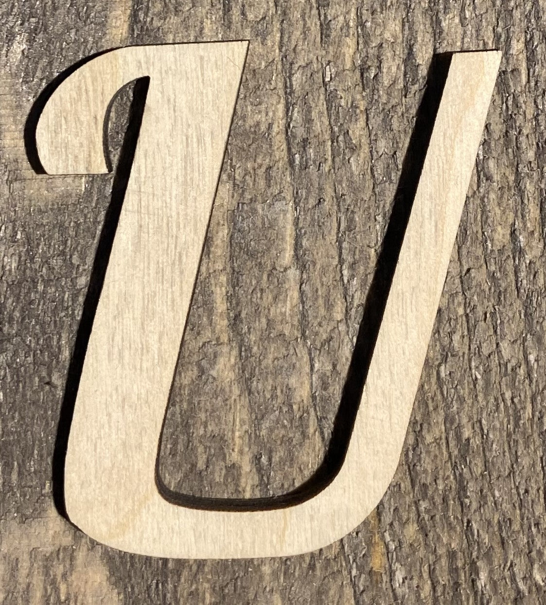 Unfinished 1/8" Plywood Letter - 2" Tall - A-Z - Font #03
