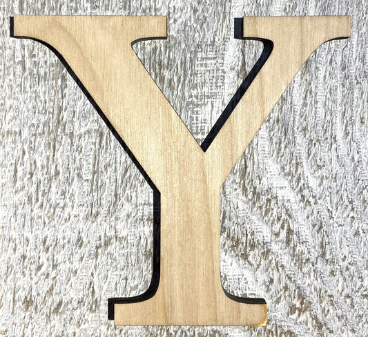 Unfinished 1/4" Plywood Greek Letter Upsilon