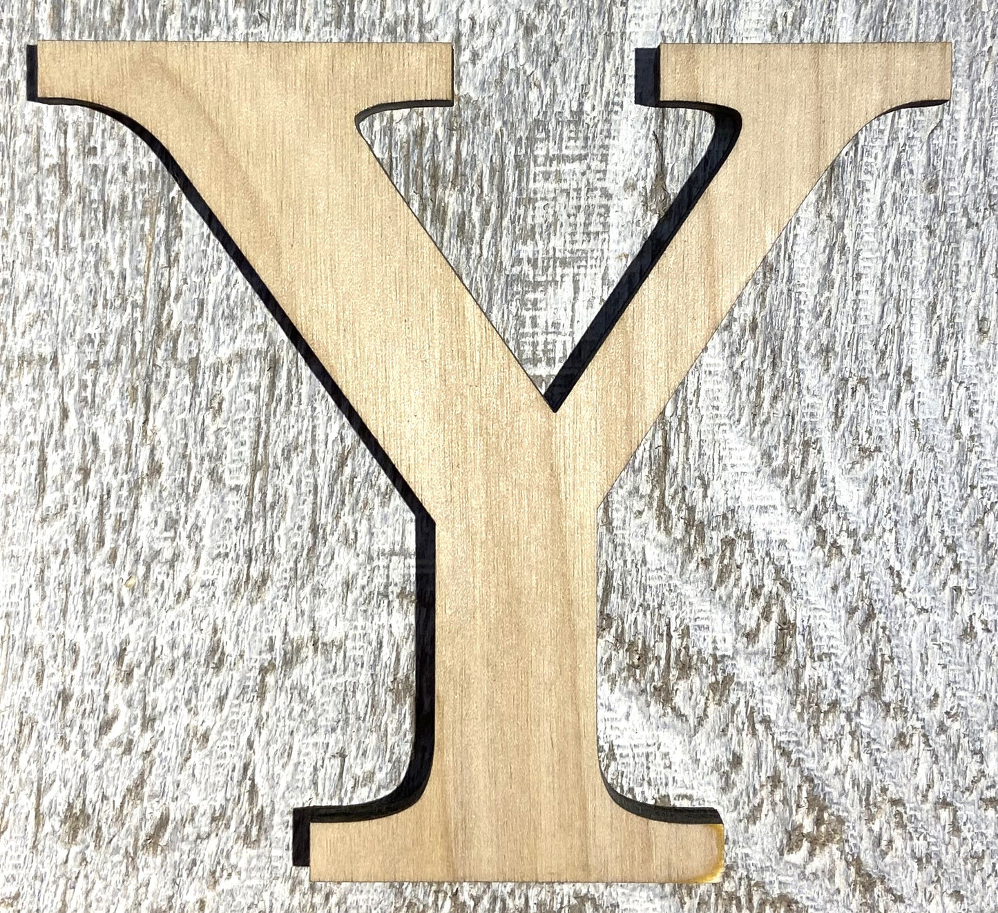 Unfinished 1/8" Plywood Greek Letter - 2" Tall - Font #02