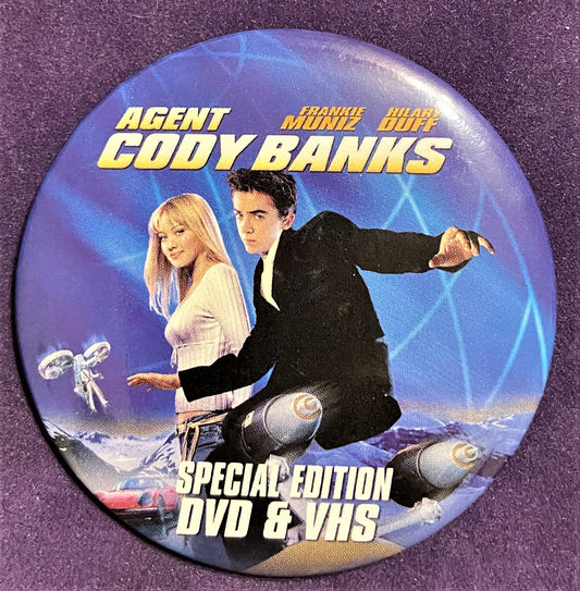 Walmart Button - 3" x 3"  Agent Cody Banks W010