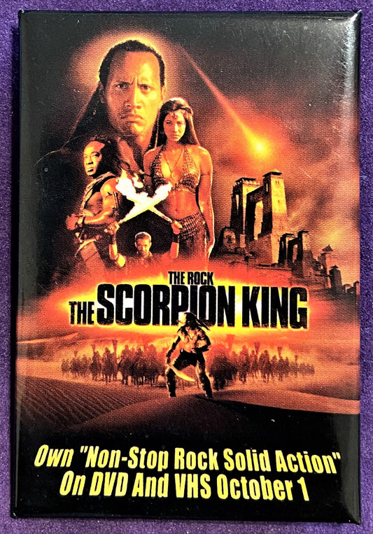 Walmart Button - 3" x 2"  The Scorpion King - W028