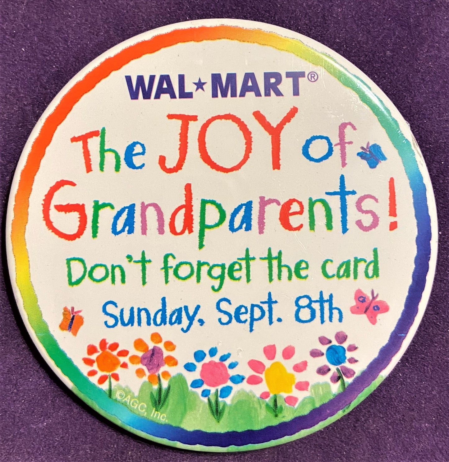 Walmart Button - 3" x 3" - The Joy of Grandparents - W031