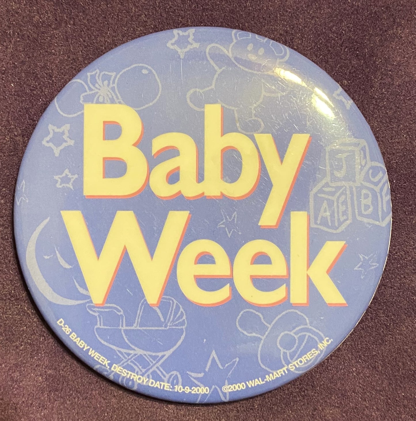 Walmart Button - 3" x 3" - Baby Week - W033