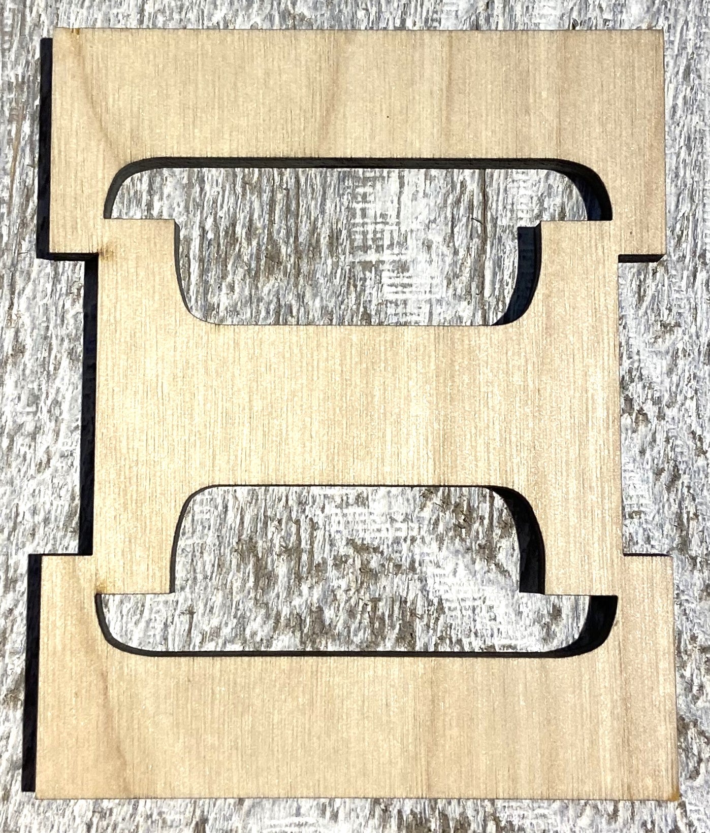 Unfinished 1/8" Plywood Greek Letter - 2" Tall - Font #02